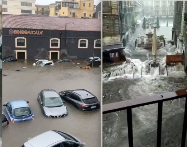 Alluvione a Catania .