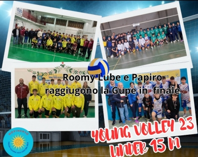 Roomy Lube e Papiro Fiumefreddo raggiungono la Gupe  alle finali maschili under15