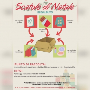 &quot;Scatole di Natale &quot; L&#039;iniziativa benefica del Centro Lasalliano.